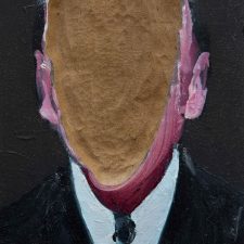 Empty head, 2016, oil on canvas, cm 15x10